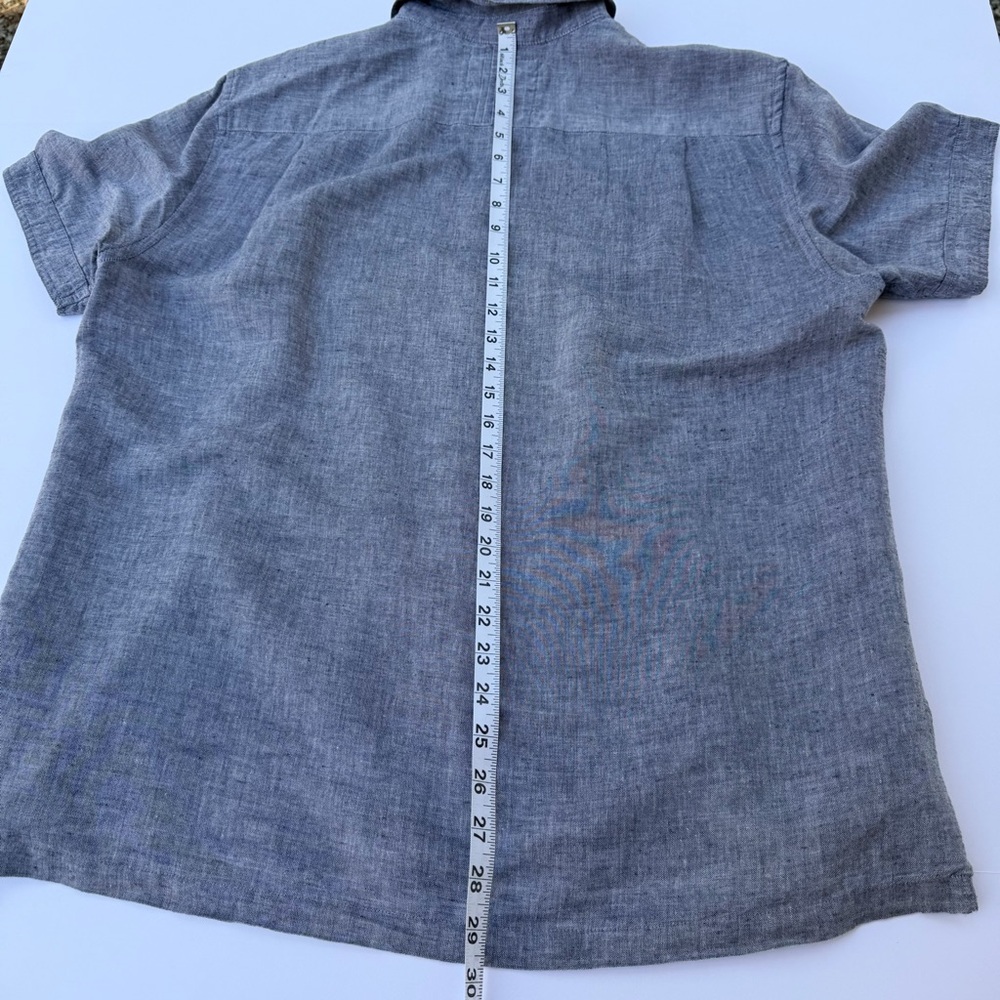 Men’s Guess Brand Short Sleeve Shirt Linen/Cotton Blend Size XL - Picture 7 of 7